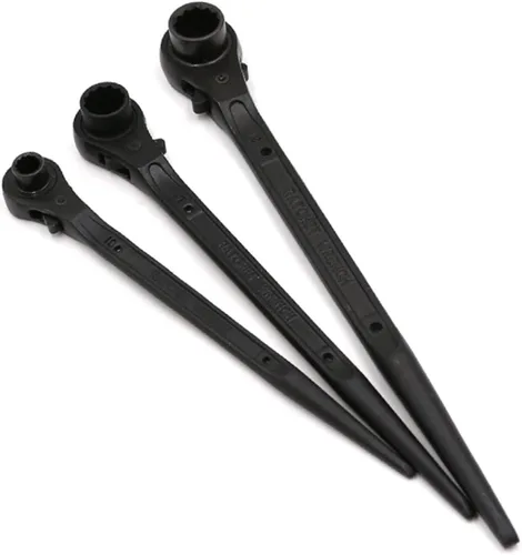 Vista 7 de WEDO Llave de trinquete para andamio Podger de 0.394 in, llave de vaso de un lado, llave de disco de liberación rápida, trinquete de 2/5 pulgadas