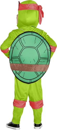 Vista 2 de Disfraz de Rafael de las Tortugas Ninja Mutantes Adolescentes para Niños, Multicolor
