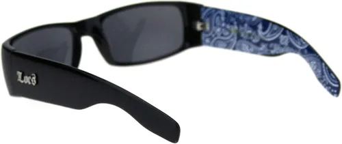 Vista 4 de Locs Gangster Bandana Print Arm Classic Rectangular Cholo Gafas de sol