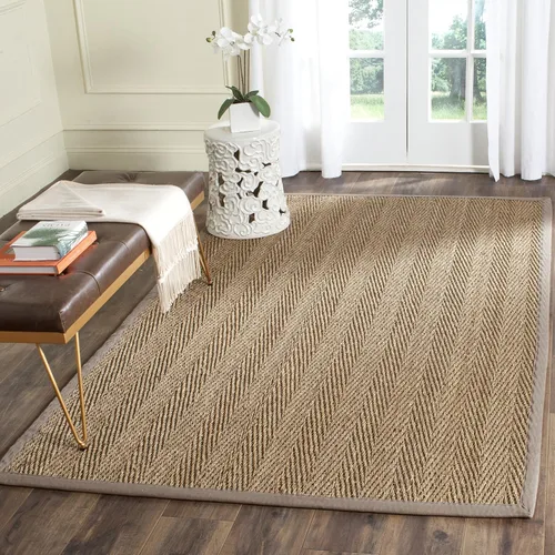 Vista 17 de Safavieh Colección de fibra natural NF115P - Alfombra (fibra natural), color gris, Fibras naturales