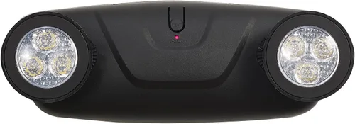 Vista 10 de TANLUX Luces de emergencia LED con batería de respaldo, dos cabezales ajustables para luces comerciales, certificación UL, CA 120/277V, cableadas