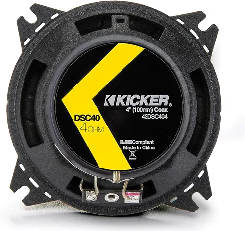 Vista 2 de Par de altavoces coaxiales KICKER DSC40 de 4 pulgadas (100 mm), 4 ohmios