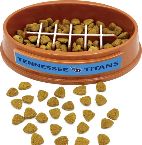 Vista 17 de NFL Super-Bowl Philadelphia Eagles - Cuenco de alimentación lenta para perros y gatos. Diseño de fútbol para una digestión saludable. Antideslizante