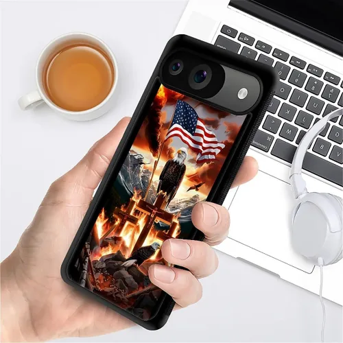 Vista 1620 de Compatible con Google Pixel 4A 5G Mobile Case Creative Acrylic Panel trasero Silicona Protección Grip especialmente diseñado para Google Pixel 4A 5G