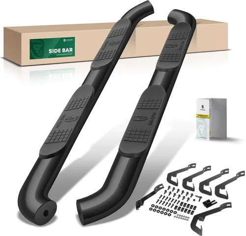 Vista 16 de YHTAUTO Estribos de 5 pulgadas para Chevy y GMC, cabina estándar/cabina