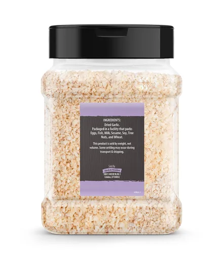 Vista 2 de Birch & Meadow Ajo picado seco, 9.6 oz, básico de cocina, sabor salado