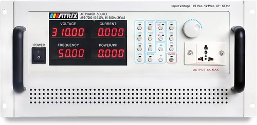 Vista 7 de MATRIX Fuente de alimentación de CA programable 310V 25A 3KVA, fuente de alimentación de CA variable monofásica de sobremesa con RS232, frecuencia