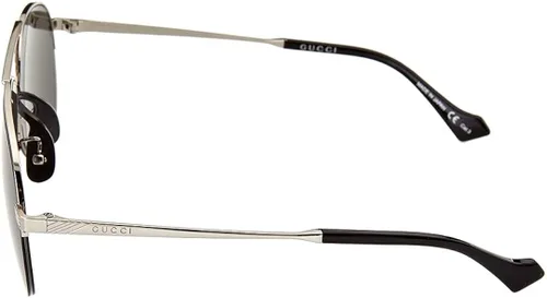 Vista 2 de Gucci Gafas de sol Gg0742s 2283in para hombre plateado