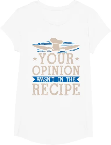 Vista 20 de Cooking Your Opinion Wasnot In The Recipe Chef Cook Baker - Camiseta, Negro, S