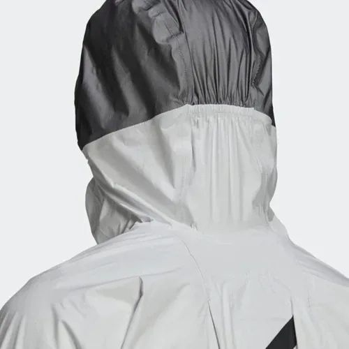 Vista 6 de adidas Terrex Agravic Pro Trail Running - Chaqueta impermeable para hombre, color blanconegro