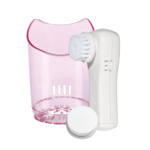 Vista 2 de Sistema de sauna facial con vapor hidratante True Glow de Conair, rosa/crema