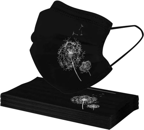 Vista 4 de 50 mascarillas desechables de mariposa para adultos, transpirables, desechables, diseños de mariposas (Estilo-17)