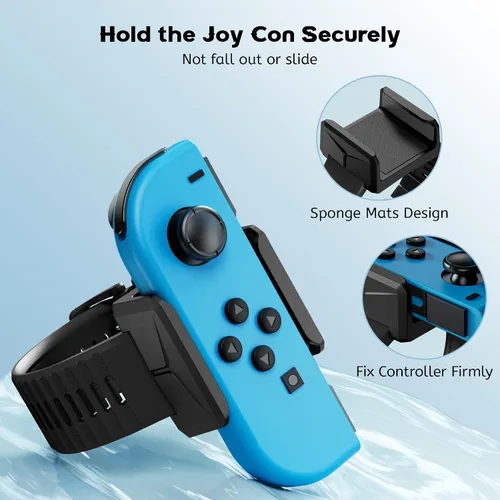 Vista 4 de Upgraded Wrist Bands for Just Dance 2024 2023 2022 2021 Switch and for Zumba Burn It Up, Soft Silicone Dance Straps for Switch & Switch OLED Joy Con