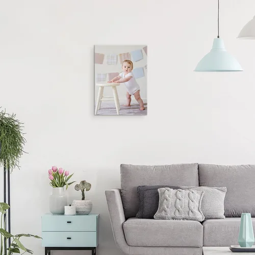 Vista 4 de Lienzo enmarcado personalizado con tus fotos, impresiones fotográficas personalizadas sobre lienzo, arte de pared para decoración del hogar
