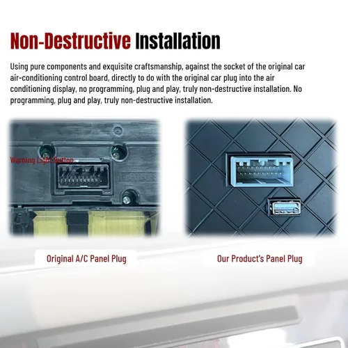 Vista 6 de Pantalla táctil de CA para automóvil Land L405 2013 a 2017, reemplazo de panel táctil de control de temperatura de aire de 10 pulgadas, accesorios