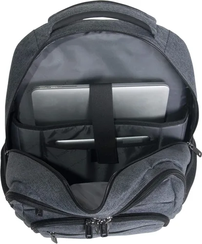 Vista 6 de Kenneth Cole REACTION Travelier - Mochila de viaje para laptop y tablet para negocios escuela y viajes Carbón vegetal Travelier - Mochila de viaje