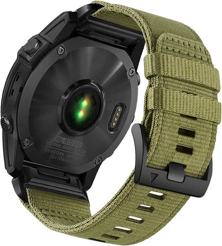 Vista 5 de Correa de reloj Quickfit de 0.866 in compatible con Garmin Fenix 8 1.850 in Fenix 7X Pro/6 Pro/5 plus/Instinct/Forerunner 965 955 945