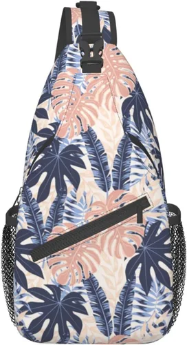 Vista 2 de PETTDY Bolso bandolera para hombres y mujeres, mochila de hombro, bolsas de pecho, mochila cruzada para senderismo, camping, viajes al aire libre