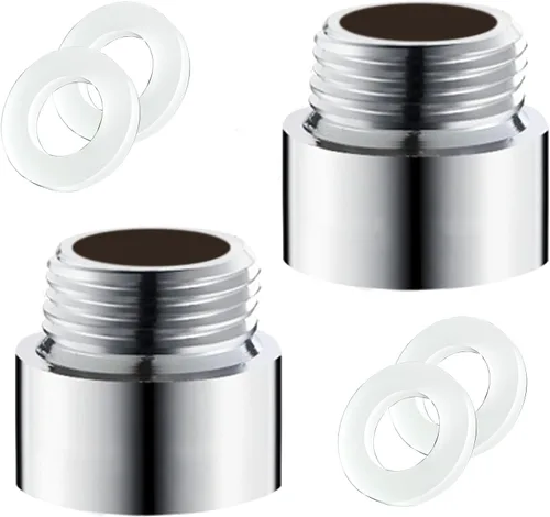 Vista 17 de Extensión de brazo de ducha de 1 pulgada, brazo de extensión de cabezal de ducha de acero inoxidable para accesorios de baño