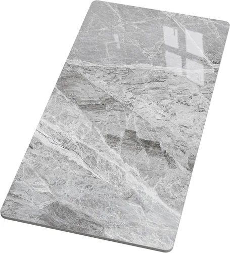 Vista 14 de Square Table Top, 19.6” White Sintered Stone Tabletop, DIY Replacement & Cover Marble Desktop, Scratch & Wear Resistant, Suitable for Indoor &