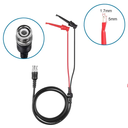 Vista 10 de Proster - Sonda de alcance de 200 MHz - P2200 1X/10X BNC con kit de mini grabber, paquete de 2