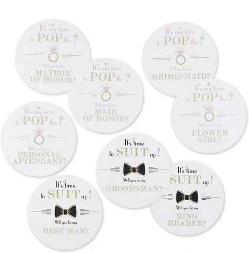 Vista 3 de Hortense B. Hewitt Pop the Question - Juego de tarjetas plegadas, multicolor