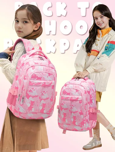 Vista 27 de BLUEFAIRY - Mochilas para niños y niñas, escuela primaria, jardín de niños