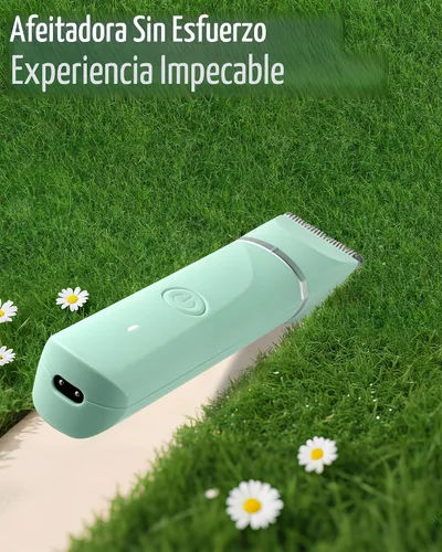 Vista 8 de Maquinilla de afeitar eléctrica impermeable para bikini para mujeres, afeitadora de vello púbico, afeitadora recargable con cuchillas cerámicas