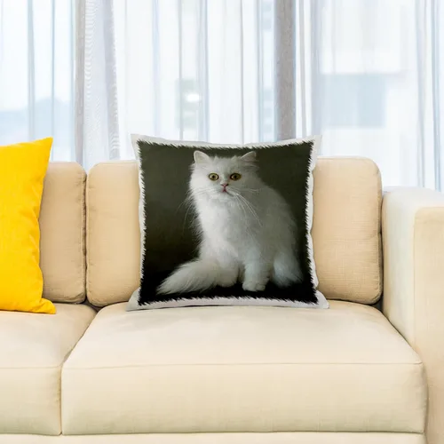 Vista 2 de 3dRose White Persian - Funda de almohada, 16 x 16 pulgadas (pc_1003_1)