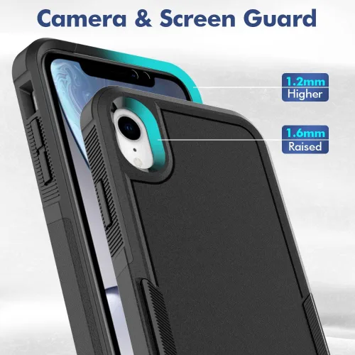 Vista 421 de Jeylly Funda para iPhone SE/Funda para iPhone 5S, Exterior de Plástico Duro que Absorbe Golpes + Interior de Silicona de Goma Defensor contra