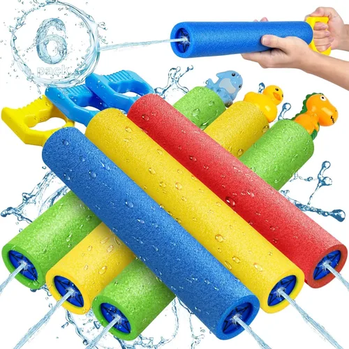 Vista 6 de Pistolas de agua, pistola de chorros de agua de 40 pies de alcance para piscina, playa, fiesta de verano, juguetes de agua al aire libre para niños