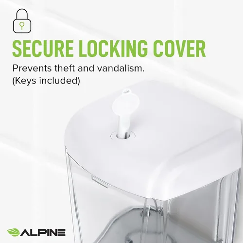Vista 7 de Alpine Industries Alpine Industries - Desinfectante automático de manos de gel transparente de 23.7 fl oz, resistente comercial, color blanco