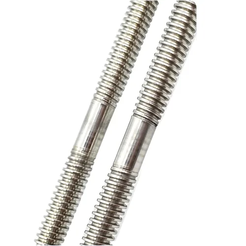Vista 2 de T10 Tornillo de avance de 10 mm de 5.91 pulgadas / 150 mm de longitud, tornillo de avance bidireccional derecho e izquierdo con 2 piezas de tuercas