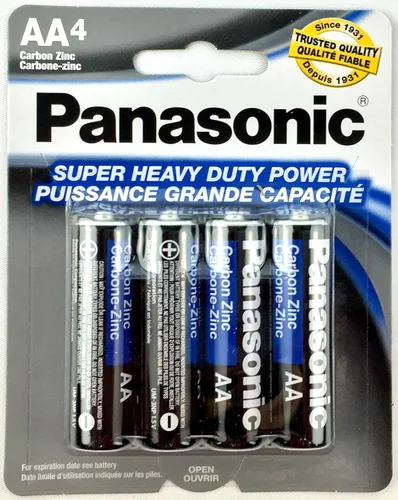 Vista 2 de 100pc Panasonic AA Baterías Super Heavy Duty Power Carbono Zinc Doble A Batería 1.5v
