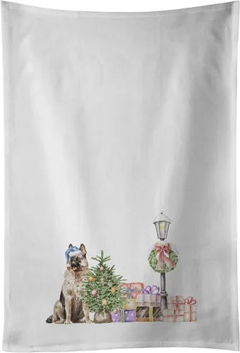 Vista 69 de Caroline's Treasures CK8100WTKT - Juego de 2 toallas de cocina con diseño de bulldog francés con diseño de país de las maravillas navideñas