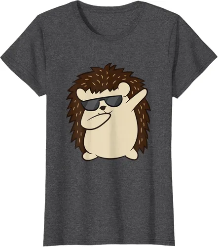 Vista 6 de Dabbing Hedgehog Funny Hedgehog Camiseta S