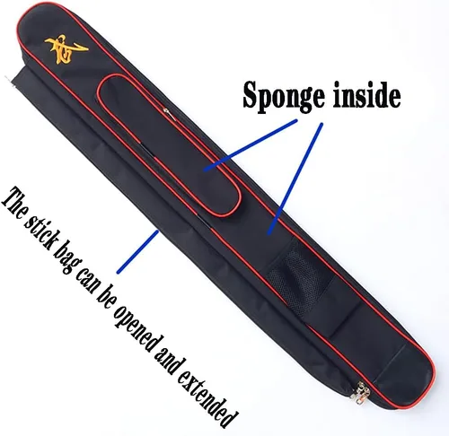 Vista 6 de Taichi - Bolsa de transporte de espada de doble capa, estuche de transporte de espada para artes marciales, bolsa de hombro de espada (doble capa)