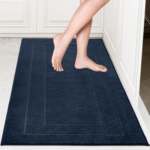 Vista 15 de PURRUGS Alfombra de cocina lavable a máquina, de 24 x 35.5 pulgadas, antideslizantes, antideslizantes, tapetes de pie suaves y superabsorbentes