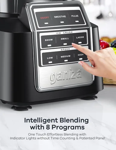 Vista 7 de Ganiza Batidora de batido Max 1800W, licuadoras profesionales para cocina