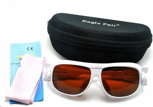 Vista 3 de 2 pares de gafas de seguridad láser 532nm 980nm 1064nm gafas protectoras 190nm-540nm y 900nm-1700nm CE YAG OD4+