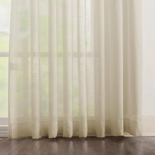 Vista 18 de Cortinas traslúcidas blancas de 96 pulgadas de largo, paneles de cortinas plisadas dobles para ventana, 52 pulgadas de ancho x 96 pulgadas de largo