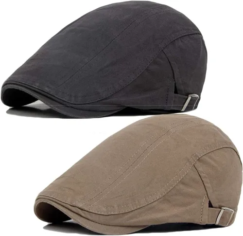 Vista 12 de paquete de 2 Algodón para hombre gorra plana Ivy Gatsby gorra sombrero