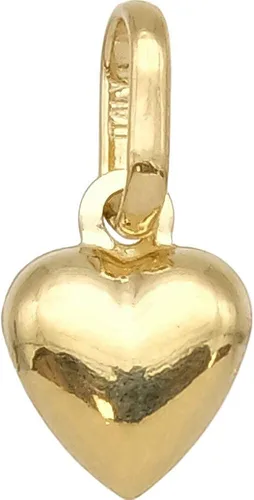 Vista 4 de FindingKing Colgante de corazón inflado de oro amarillo de 14 quilates, 0.315 x 0.236 in (.31" x .24"), Oro amarillo