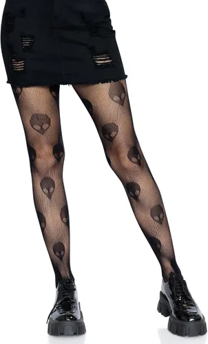 Vista 16 de Leg Avenue Women's Dark Alternative Fishnet Tights multicolor/fantasía (Barbed Wire)