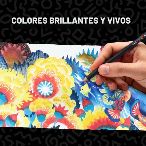 Vista 2 de uni POSCA Lápices de Colores, Mina de 4.0mm, Juego Surtido, Paquete de 36