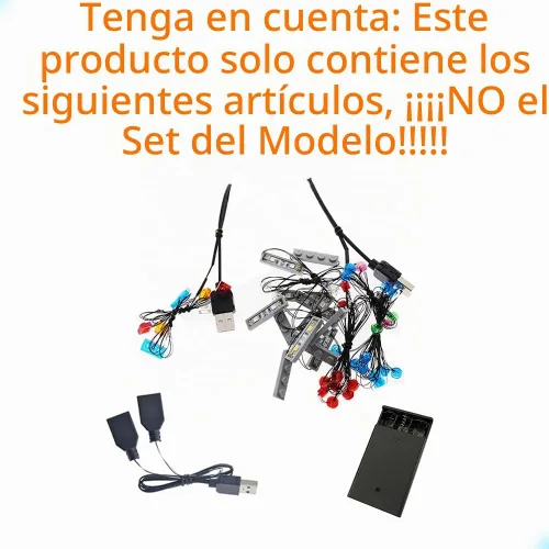 Vista 3 de GEAMENT Kit de luces de versión mejorada para Stranger Things The Upside Down - Compatible con el modelo de bloques de construcción Lego 75810