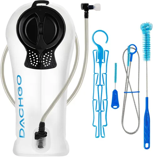 Vista 8 de Vejiga de hidratación, bolsa de agua de 1.5L 2L 3L para mochila de senderismo, depósito de agua de hidratación sin BPA y sin sabor, camping