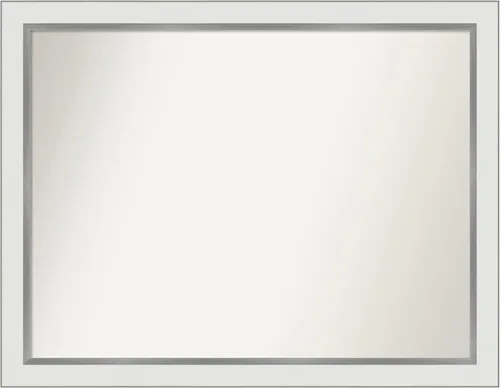 Vista 163 de Amanti Art Espejo personalizado, espejo de baño estrecho Alexandria White Wash, espejo de pared o espejo de tocador de baño sobre el fregadero