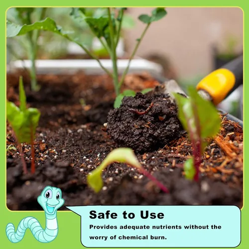 Vista 4 de Doter - Fertilizante orgánico de fundición de gusanos, 1.1 libras, fertilizante All Nature para jardinería, tomate, fresa, flores y hierbas