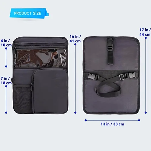 Vista 7 de Expandable Polyamide Travel Organizers With 16" Laptop Sleeve 3 Adjustable Compartments & Weatherproof Straps Security Agency Friendly Travel